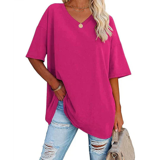 Bella™ Oversized V-neck T-shirt