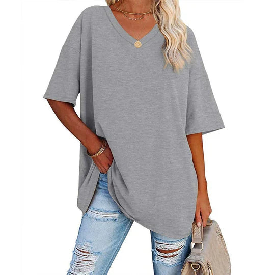 Bella™ Oversized V-neck T-shirt