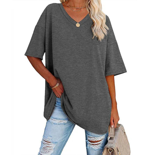 Bella™ Oversized V-neck T-shirt