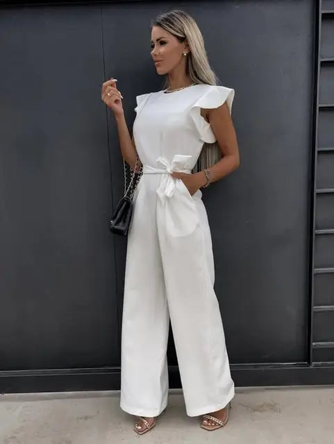 Eloise Elegant Jumpsuit with Ruffles