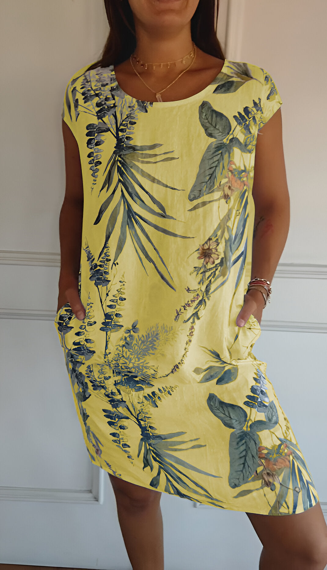 Mila™ Printed Dress with Pockets