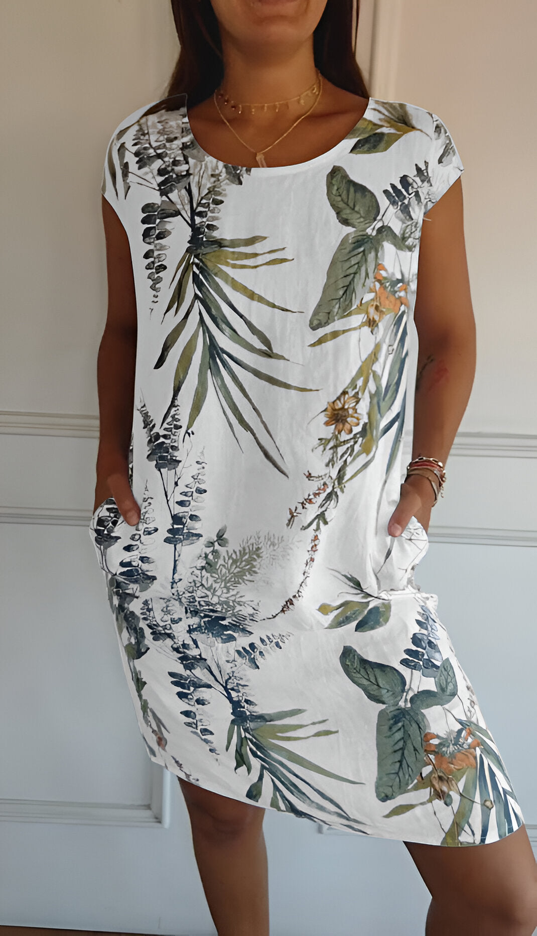 Mila™ Printed Dress with Pockets