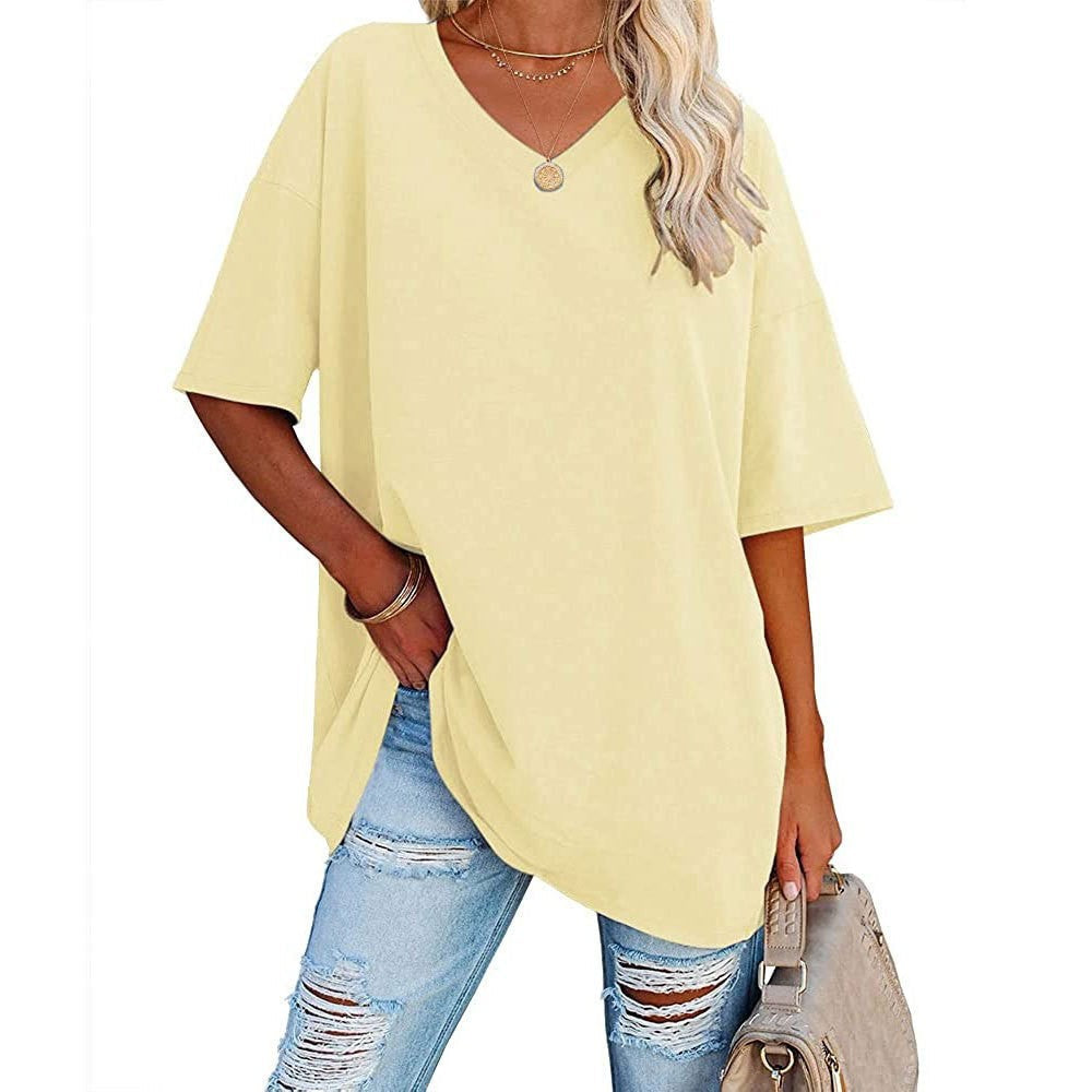 Bella™ Oversized V-neck T-shirt