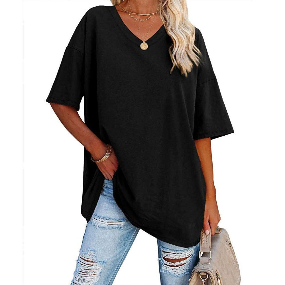 Bella™ Oversized V-neck T-shirt